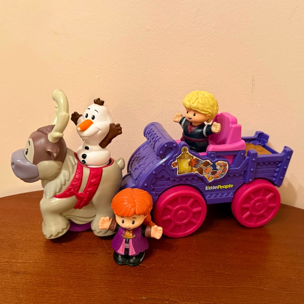 Little People Frozen Set - Kristoff’s Sleigh with Olaf and Anna